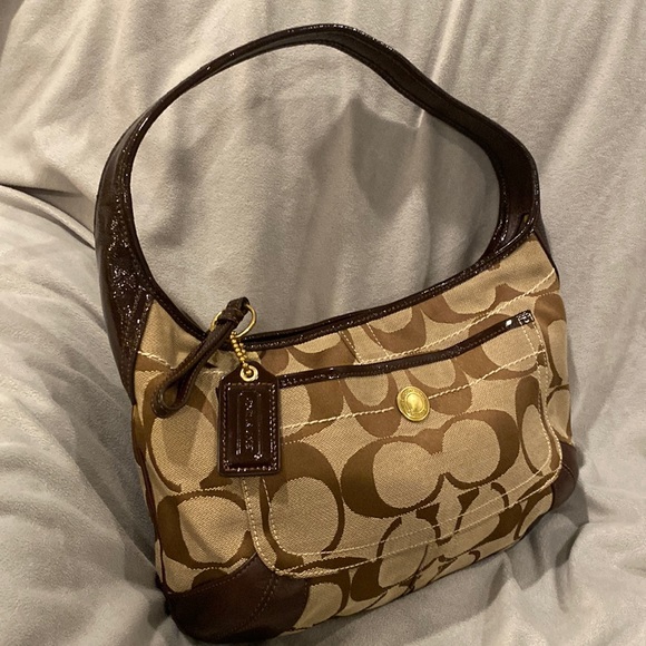 Coach signature khaki Ergo hobo shoulder bag - Picture 2 of 7